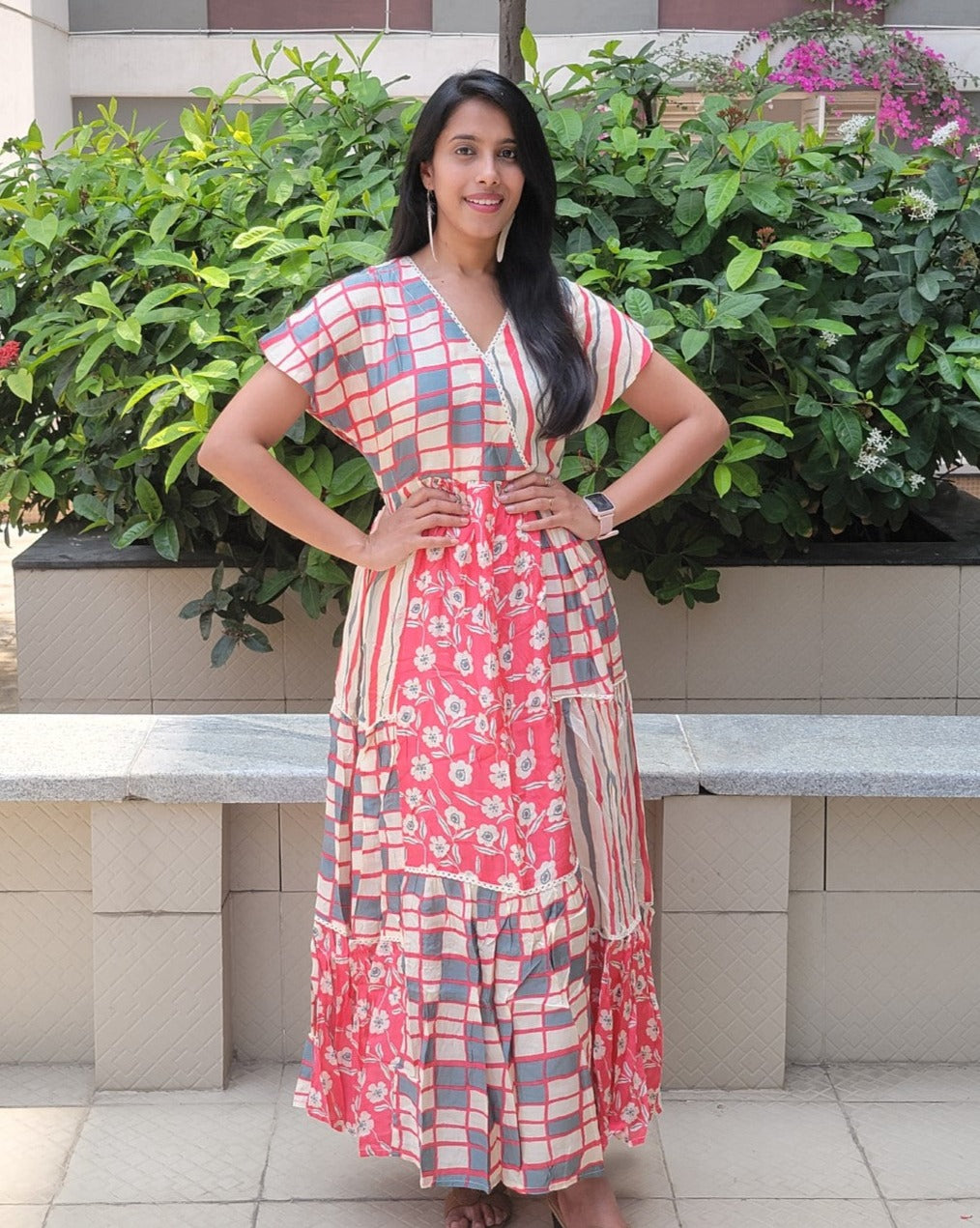FLARED MUL COTTON DRESS Ananya Creations FLARED MUL COTTON DRESS Ananya Creations