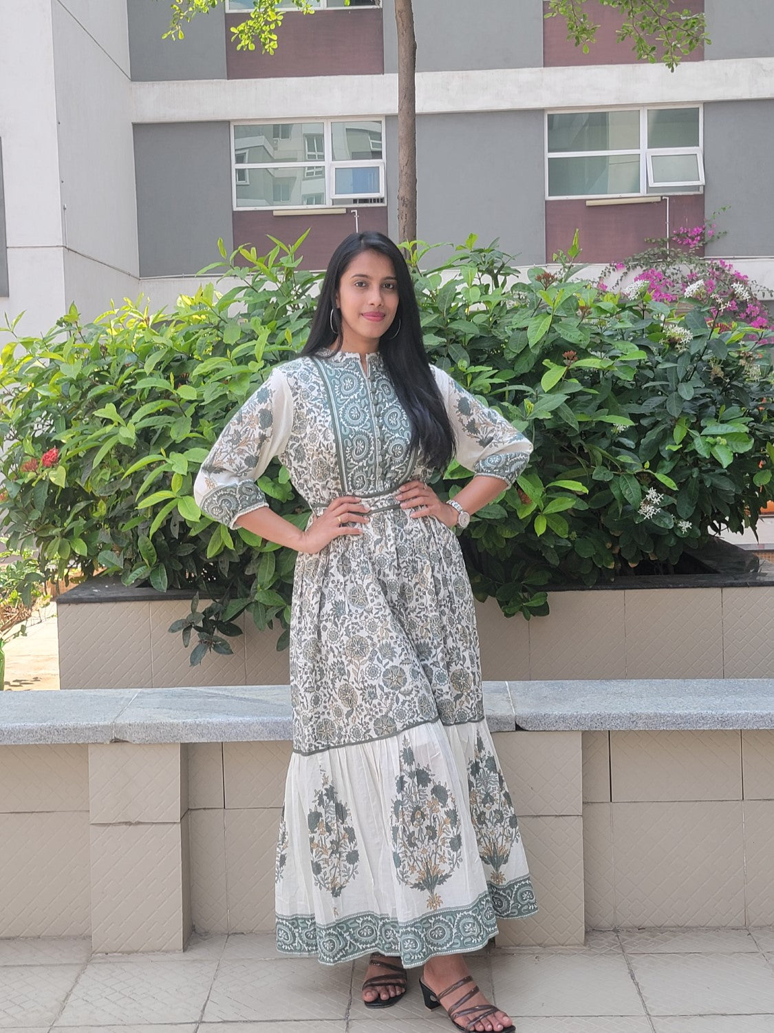 mul mul cotton dresses Emy Supima Cotton Light Pink Long Dress