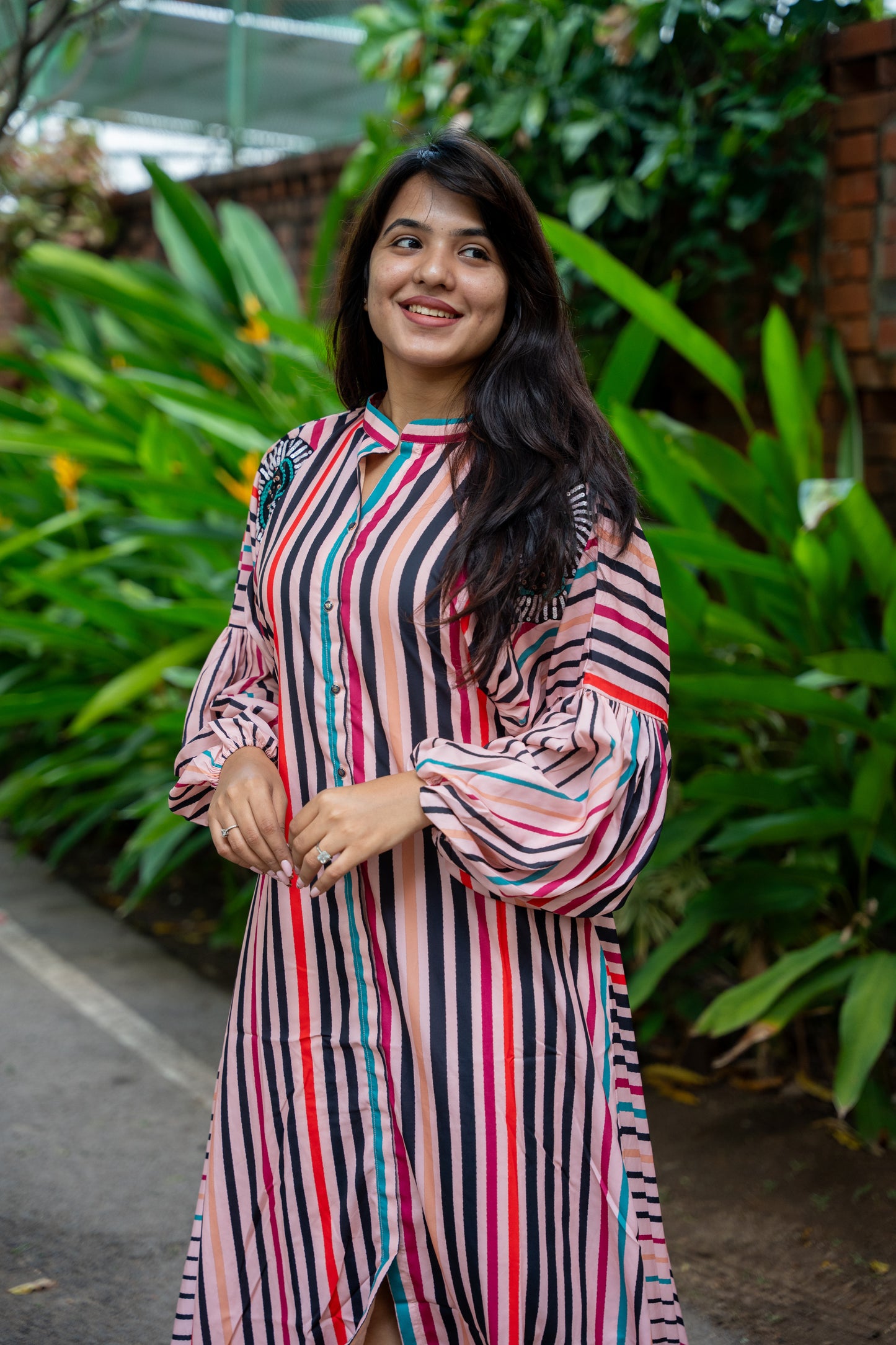 CONFETTI STRIPES DRESS