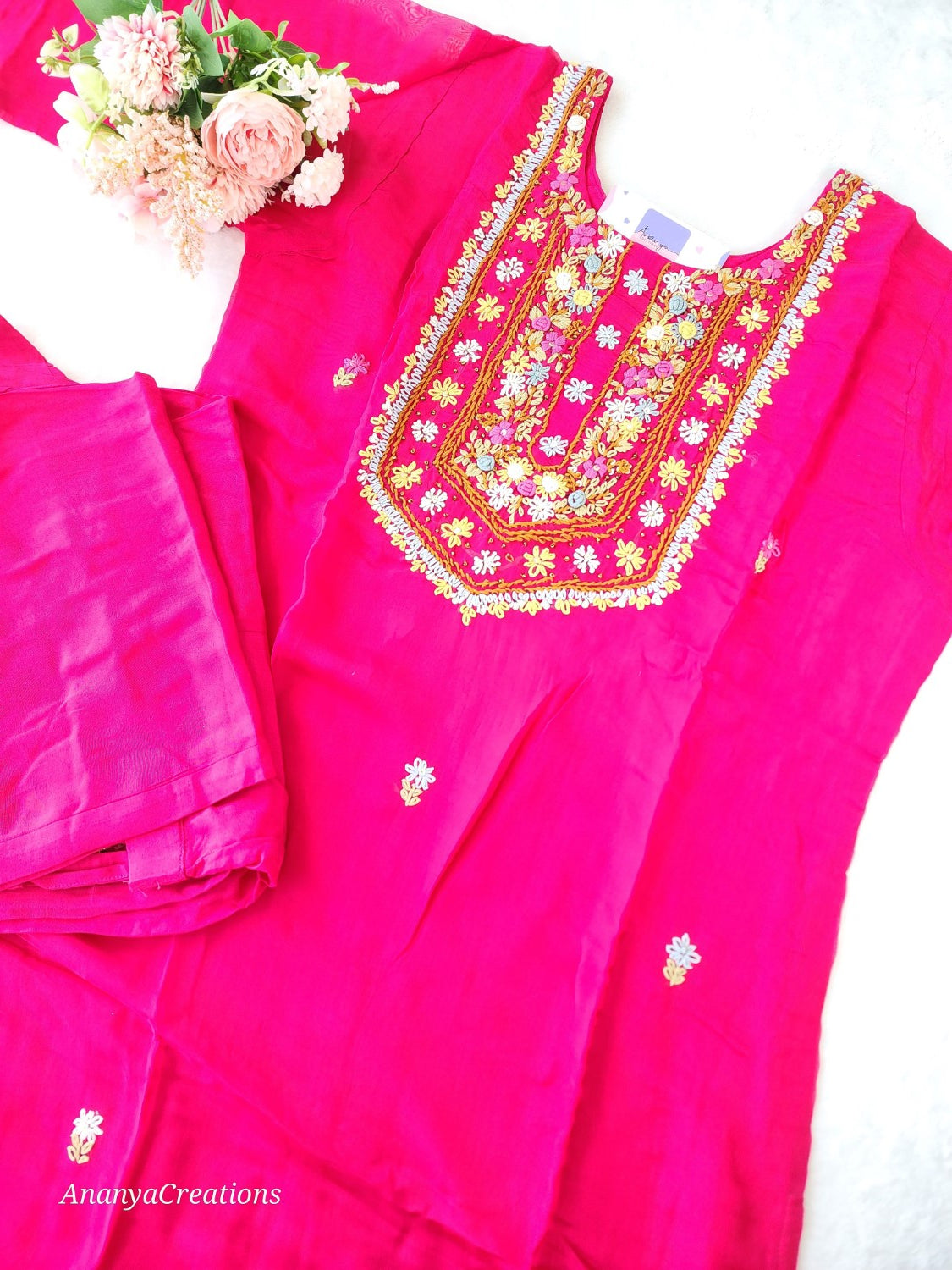 RANI PINK ORGANZA SUIT