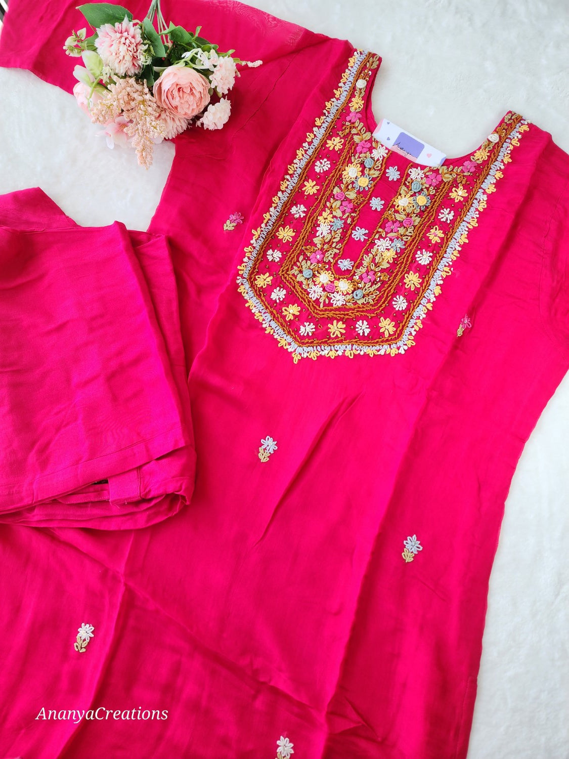 RANI PINK ORGANZA SUIT