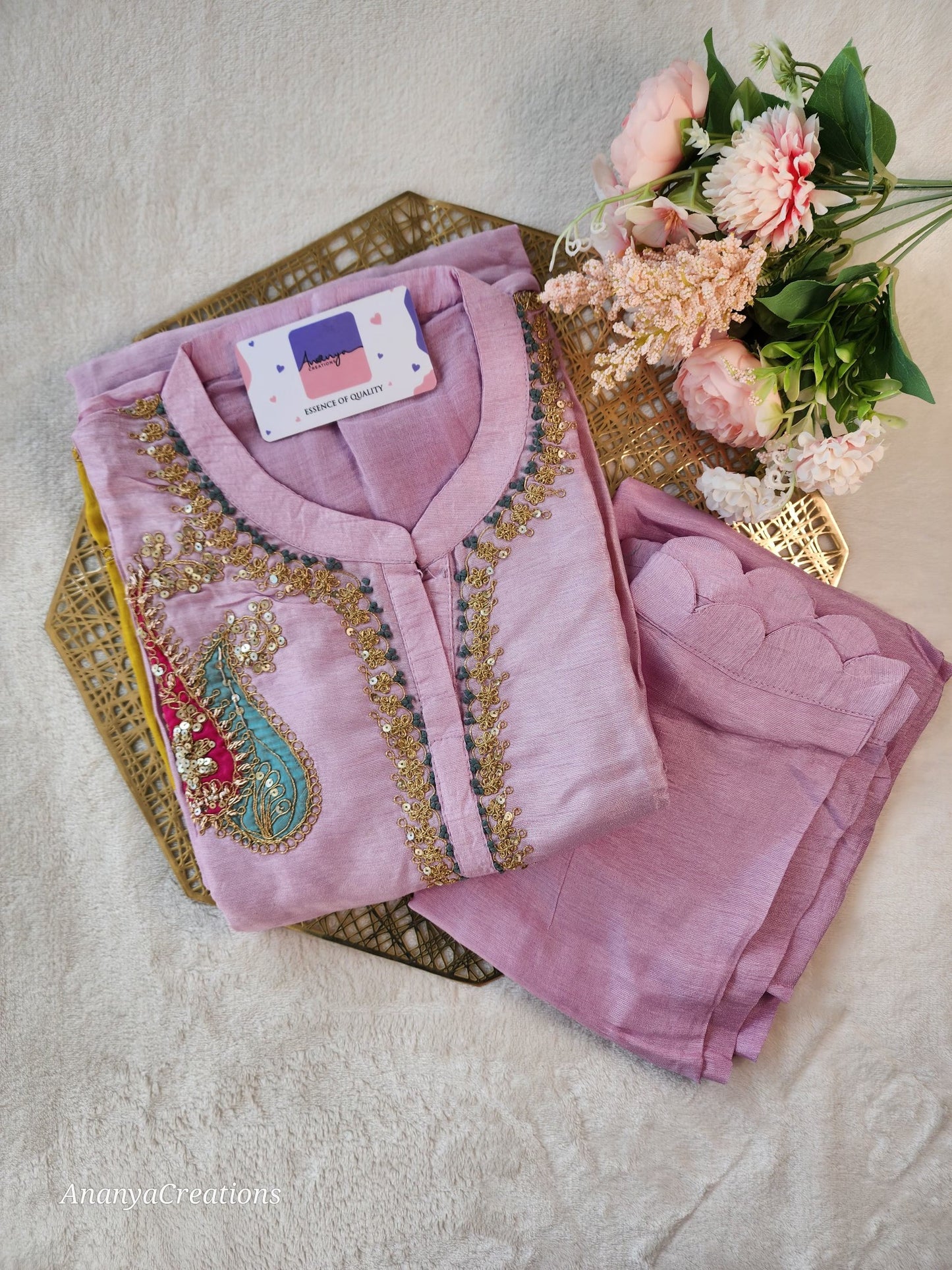 LILAC PATCHWORK DOLA SUIT