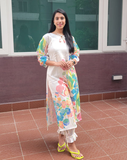 MULTICOLOUR COTTON 2PC SUIT