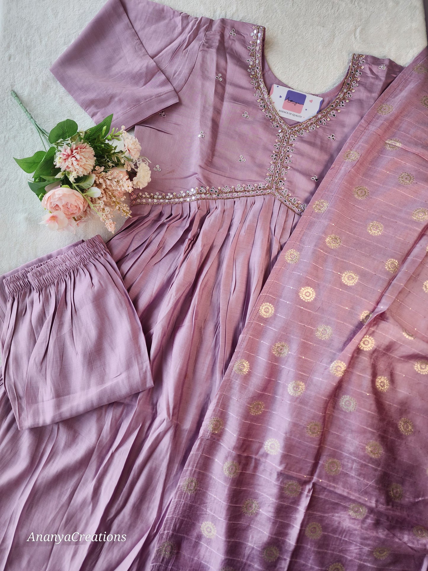 RUSSIAN SILK ALIA STYLE KURTI SET