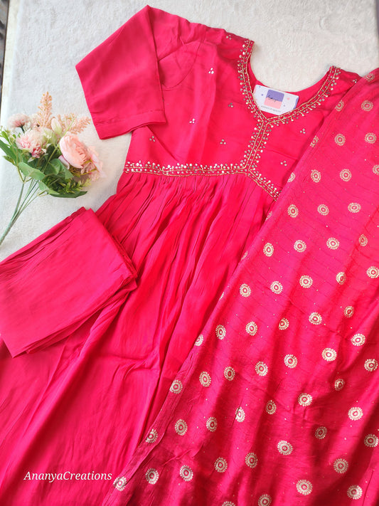 RUSSIAN SILK ALIA STYLE KURTI SET