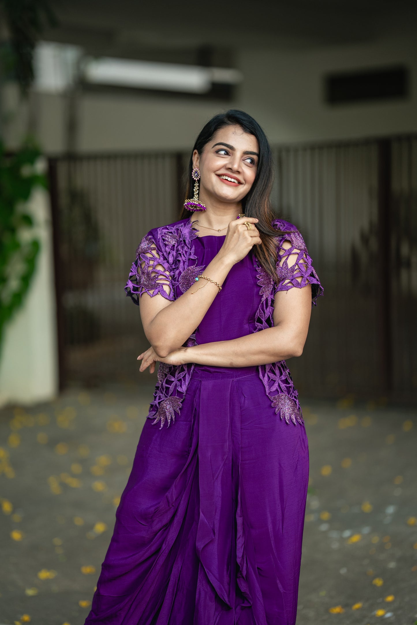 PLUM FUSION DRESS