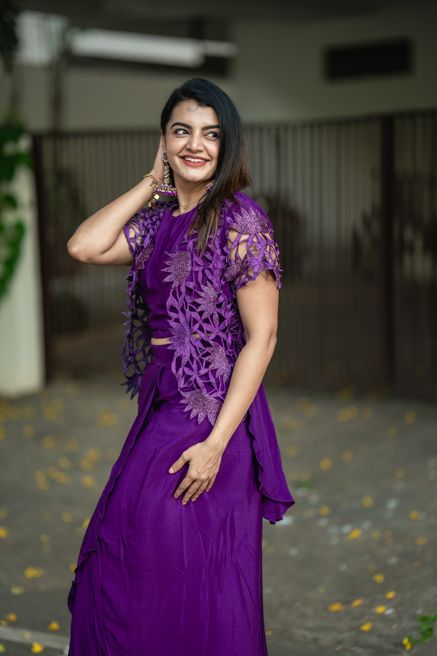 PLUM FUSION DRESS