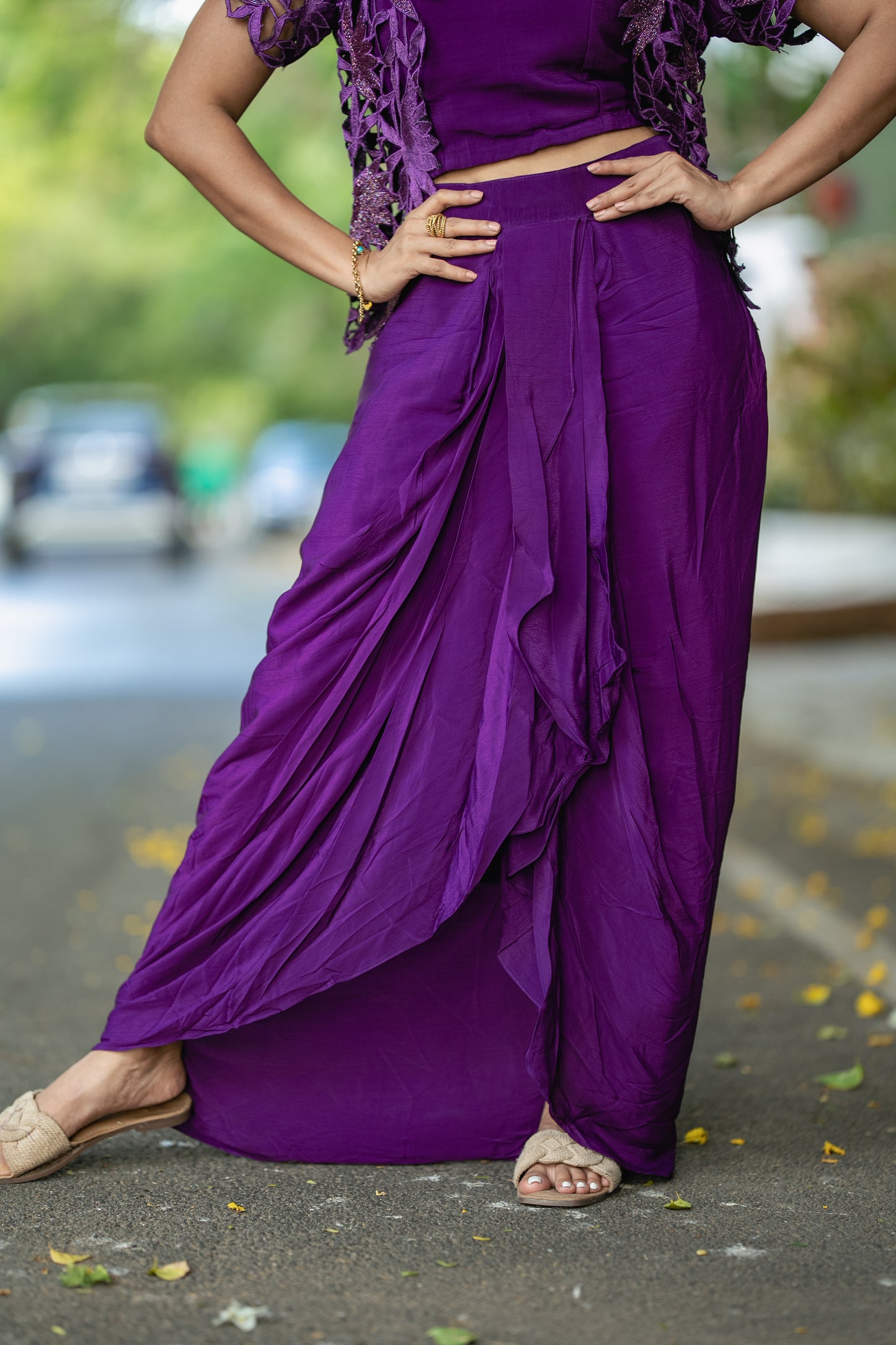 PLUM FUSION DRESS