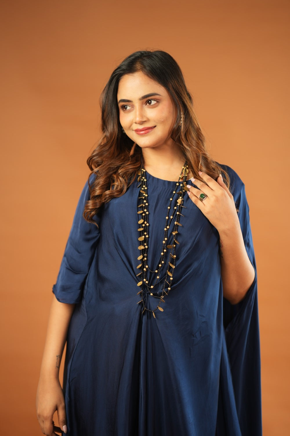 DRAPE STYLE - NAVY BLUE