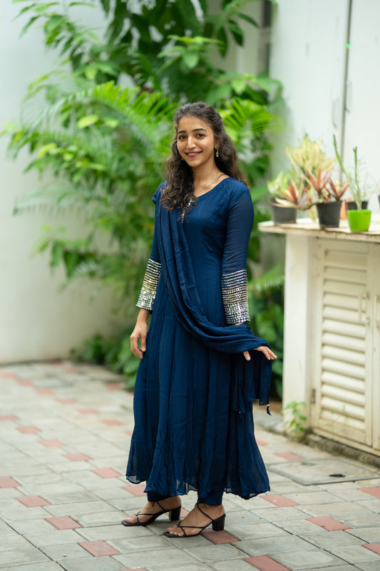 BLUE BERRY BLINK ANARKALI
