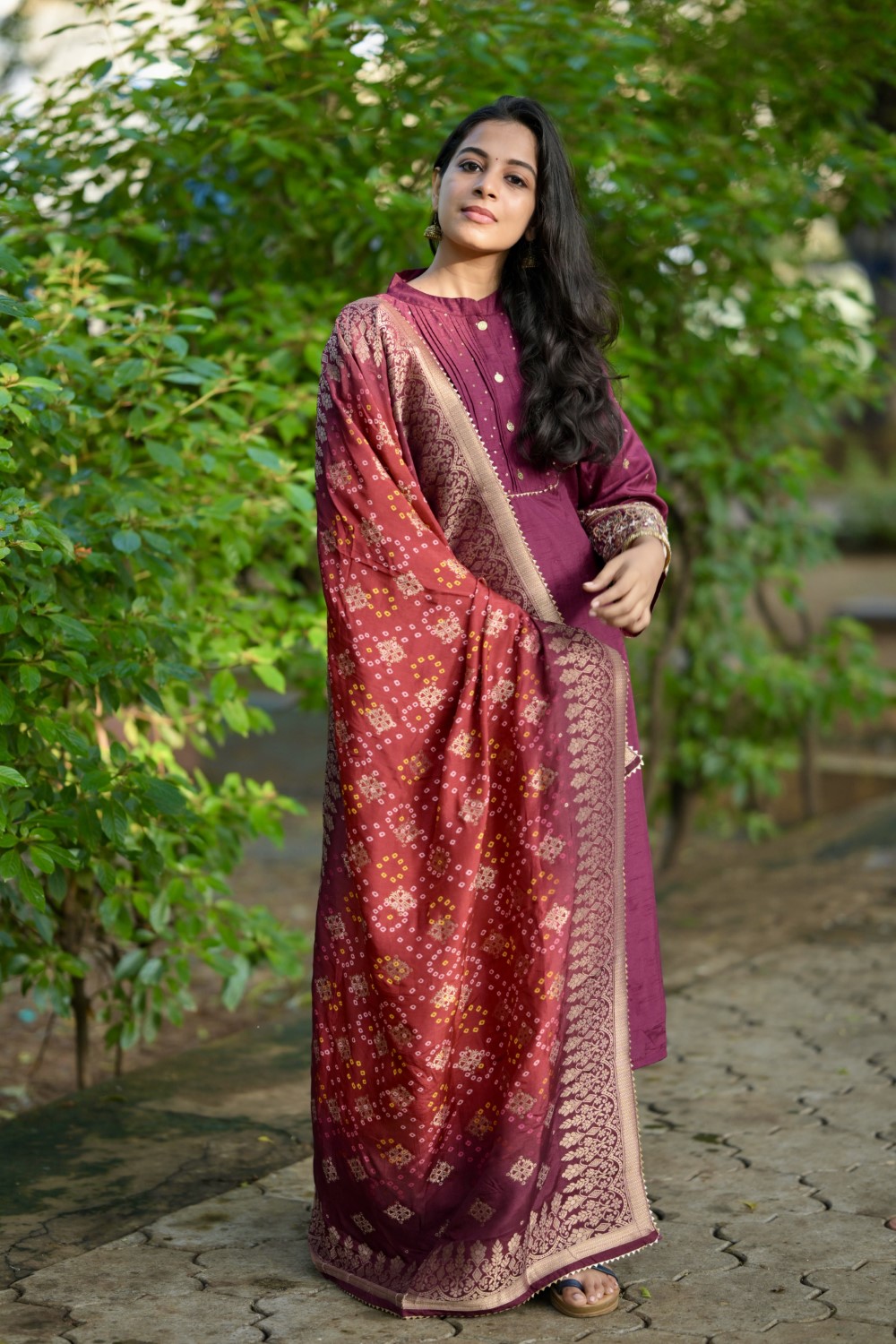 WINE DOLA SILK PREMIUM SUIT