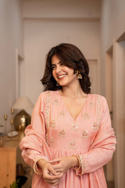 Blush Whisper Anarkali Suit