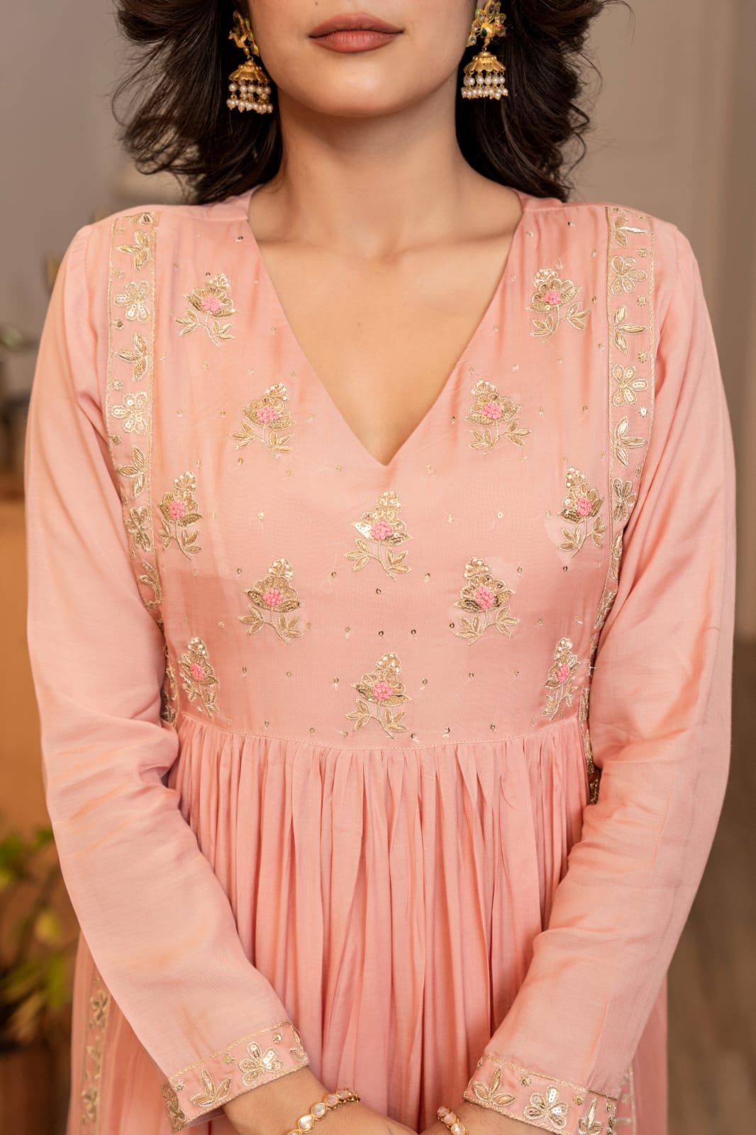 Blush Whisper Anarkali Suit
