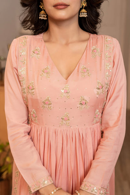 Blush Whisper Anarkali Suit