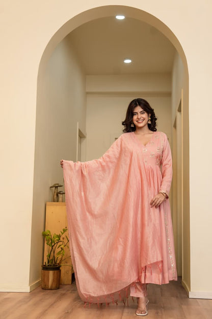 Blush Whisper Anarkali Suit