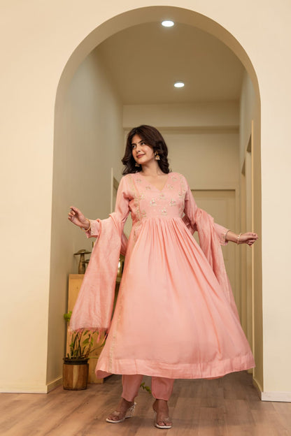 Blush Whisper Anarkali Suit