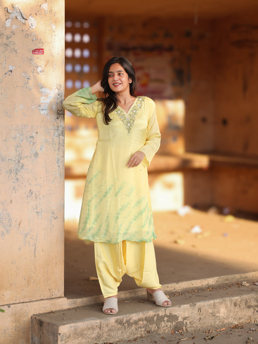 LEMON MIST PATIYALA SET