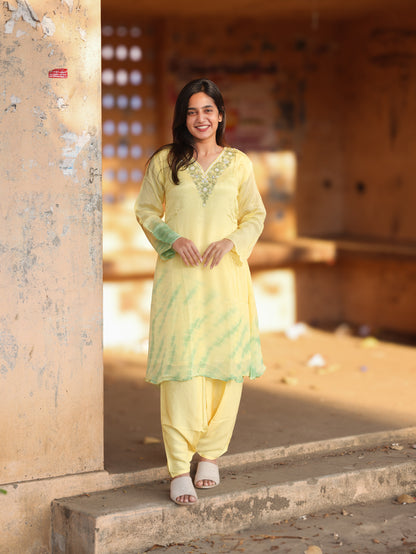 LEMON MIST PATIYALA SET