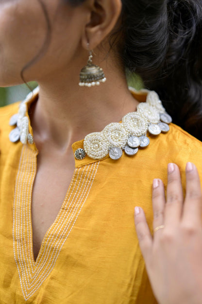 YELLOW PRINTED SUIT