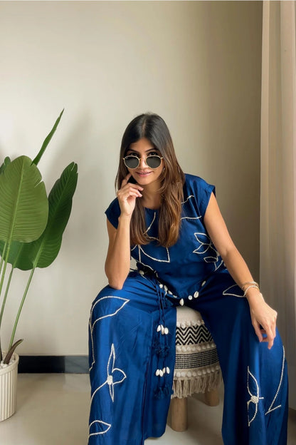 BLUE BELLE CO-ORD SET