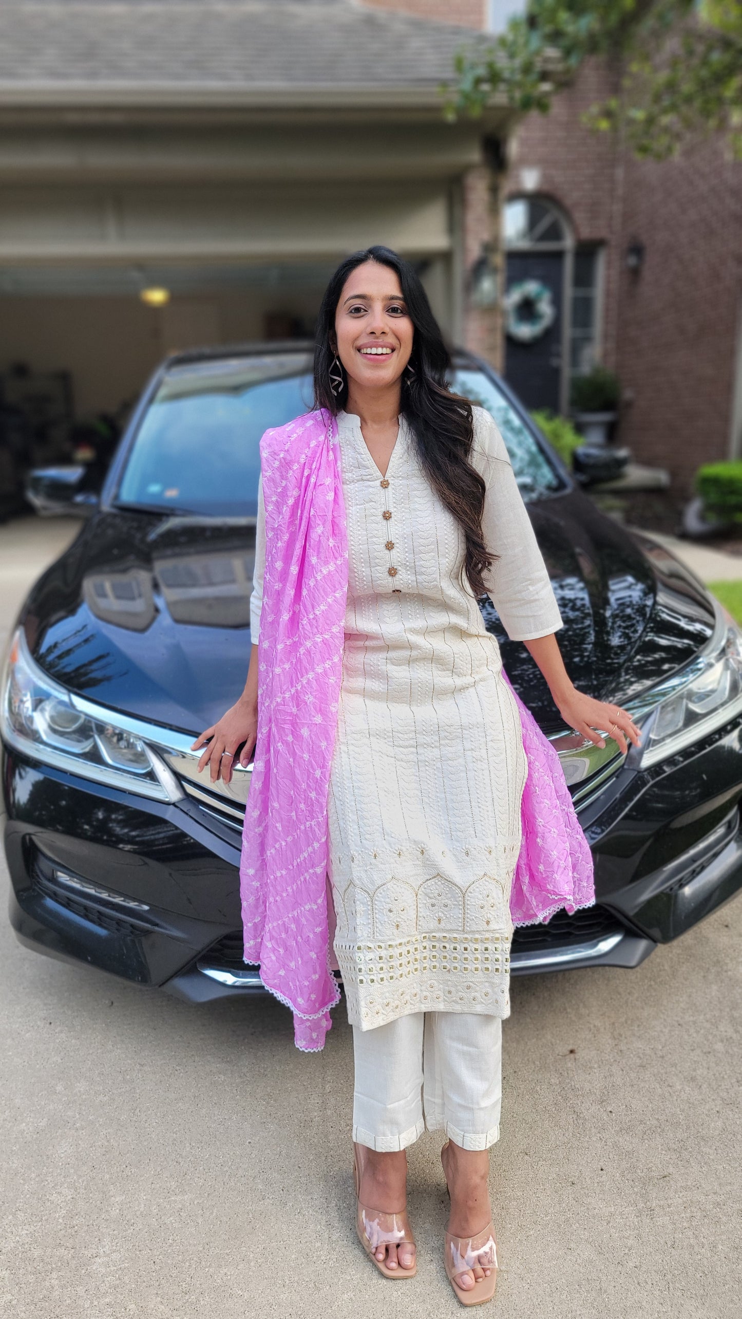 CHIKANKARI KURTI SET